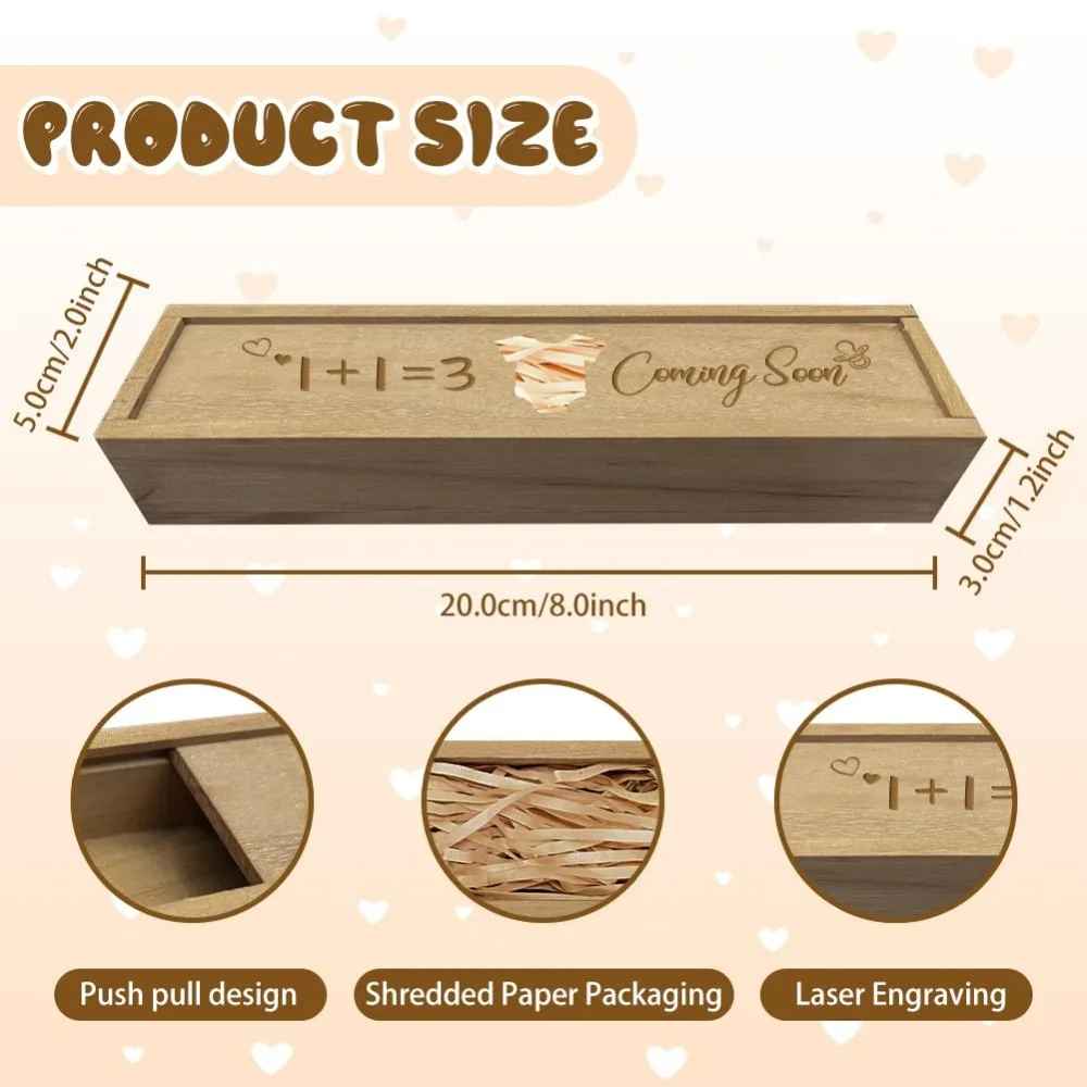 Caja de recuerdo prueba de embarazo - Tapa Deslizante (Envio Gratis) - Imagen 2